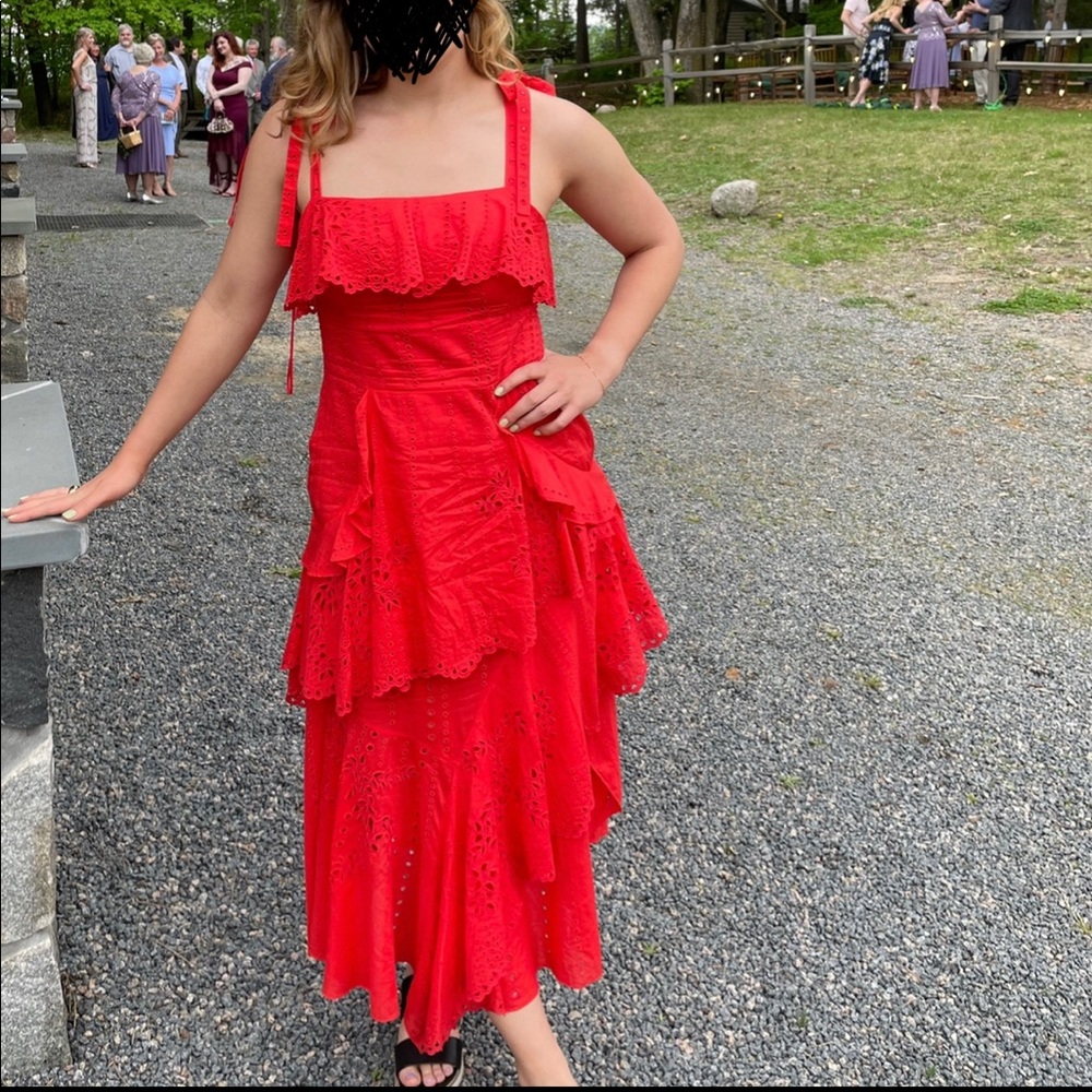 Tanya Taylor Red Cotton Dress